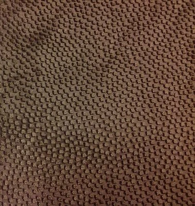 SAHCO Small Velvet Dots Upholstery Fabric- Melampo Brown Terracotta 6 yd 2547-06 - Picture 1 of 3