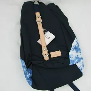 Doughnut Dark Blue Valletta Nautical Hiking Backpack Medium Size Bag Brown Strap - Picture 1 of 9