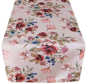 Tischläufer 40 x 90 cm geblümt Rosen Blumen Landhaus Landhausstil - Bild 1 von 1
