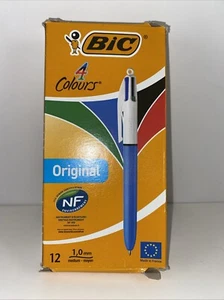 BIC 4-Colour Original Retractable Ball Pens 12 Pack Box Med Point 1.0mm - Picture 1 of 6