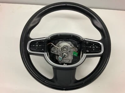 17-20 Volvo S90 V90 XC90 XC60 Heated Black Steering Wheel 32288783 - Image 1 of 4
