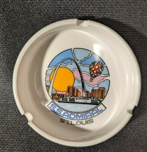 CENICERO de colección SS Admiral Steamer Riverboat St Louis Missouri Arch globo aerostático - Imagen 1 de 5