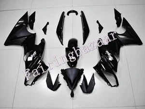 Fit for 2009-2011 Ninja 650 ER 6F Gloss Matte Black ABS Injection Fairing Kit - Foto 1 di 7