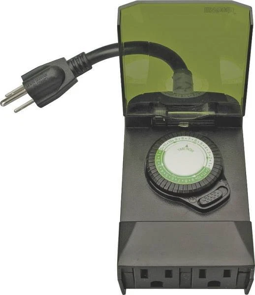 Woods 50011 Outdoor 24 Hour Electrical Mechanical Timer 125v 15 a