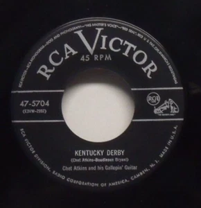 Chet Atkins - Kentucky Derby - 1954 Instrumental 45 - Picture 1 of 2