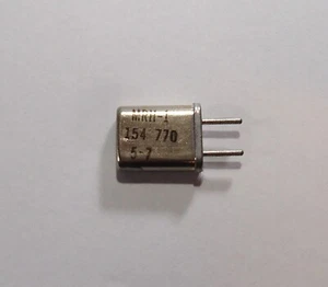 Scanner Crystal - 154.7700 MHz - 10.7 iF with .039 Pins - MRH-1 - HC-25/U - Picture 1 of 3