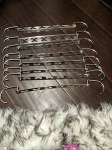 Paquete de 8 ganchos organizadores de perchas de armario Wonder de metal para ahorrar espacio - Imagen 1 de 1