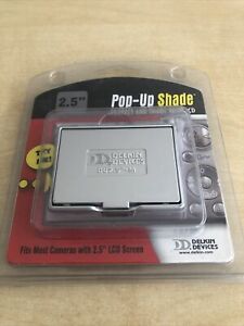 Delkin Pop Up Shade Universal 2.5” LCD Silver - For Camera
