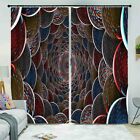 Brown Cell Nice Hole 3d Curtain Blockout Photo Printing Curtains Drape Fabric