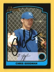 2003 Bowman Draft #71 Chris Goodman RC - Hand Signed Auto - Picture 1 of 2