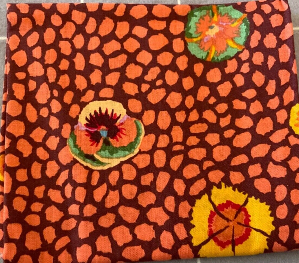 Kaffe Fassett GUINEA FLOWER BROWN GP59      2 yards       original issue - Image 1 of 1