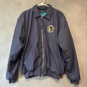 Vintage Table Mountain Rancheria Bomber Tri Mountain Native American Puffy Zip - Picture 1 of 13