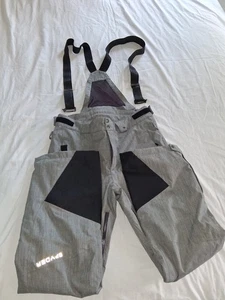 Spyder Dare Tailored Fit Ski Snow Bibs Overalls Pants Men's Gray Size L #783366 - Picture 1 of 8