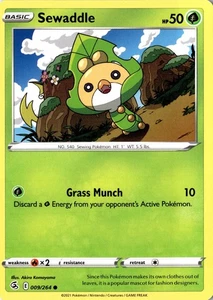 Sewabble 009/264 Common SV Fusion Strike LP Pokemon Card - Picture 1 of 2
