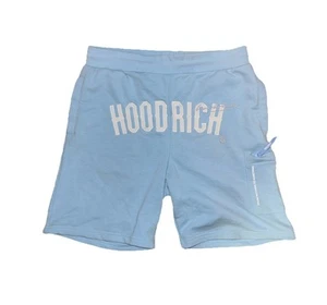 HOODRICH Blue Shorts Men’s Large “From Nothing to Something” 3 Pockets Excellent - Picture 1 of 15