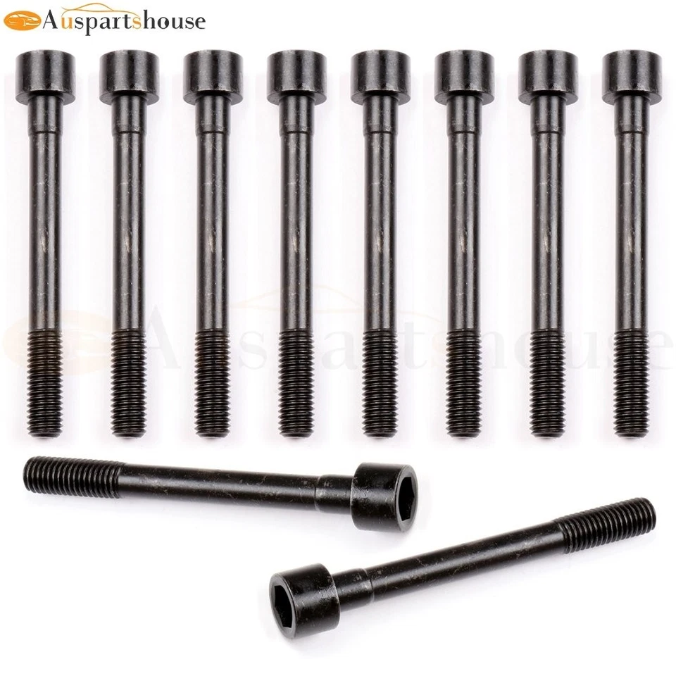 10Pcs Head Bolts Set For Nissan Sentra 1.8L 2000-2006 HB3038 Carbon Alloy Steel - Image 1 of 4