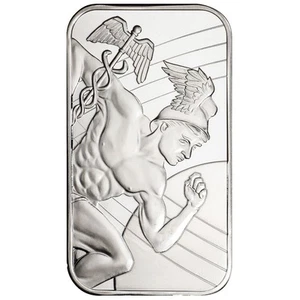 Barra de plata Troy Sunshine Mercury Design .999 de 1 oz - Imagen 1 de 3
