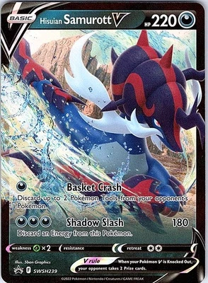 Hisuian Samurott V SWSH239 SWSH: Sword & Shield Promo Cards Holo Promo NM - Image 1 of 2