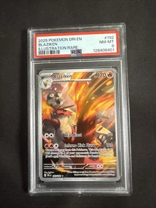 PSA 8 2025 POKEMON DRIEN-DESTINED RIVALS ILLUSTRATION RARE #192 BLAZIKEN PSA 8 - Bild 1 von 2