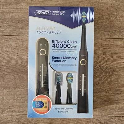 Seago Electric Toothbrush, Rechargeable Power Toothbrush with 2 Brush Heads, - Image 1 of 2