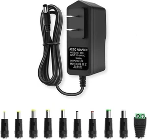 Universal Ac Adapter Power Supply 100-240v 50/60hz 1a Dc 9v Transformer & ... - Picture 1 of 6