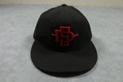 San Diego State Aztecs Hat Cap Fitted Mens 6 7/8 NCAA SDSU Team Nike Black Red - Image 1 of 4