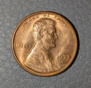 1973-D 1c Lincoln Penny Mint State Red Proof Like Rpm Double Mint Mark - Picture 1 of 12