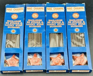 Vintage Lot Of Nag Champa Incense By Voss 30 Sticks + 1 Holder Per Pack - Picture 1 of 3