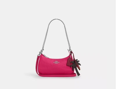 НОВЫЙ С ЯРЛЫКАМИ ТРЕНЕР TERI МИНИ ЧЕРЕЗ ПЛЕЧО ПАЛЬМА ДЕРЕВО ПОДВЕСКА CBG80 КОЖАНАЯ СУМКА СУМОЧКА - Изображение 1 из 4