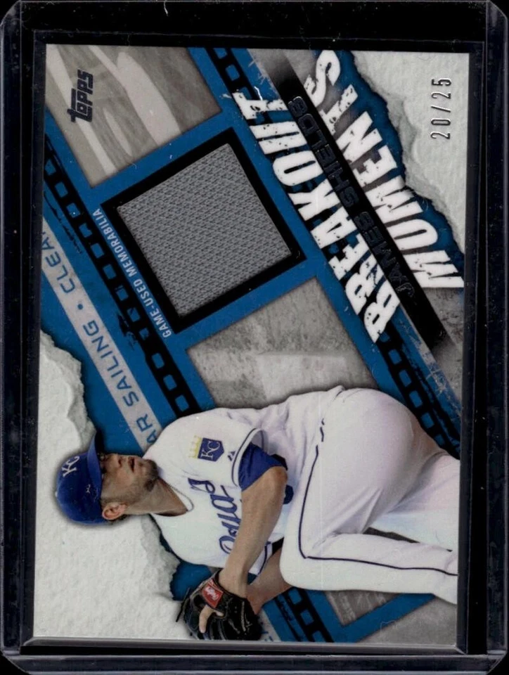 2014 Topps Breakout Moments Relics #BMR-JSH James Shields MEM KC Royals 20/25 Foto 1 de 2