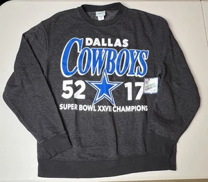 47' brand Vintage Tubular Dallas Cowboys men's crewneck sweatshirt, SMALL, New - Picture 1 of 8