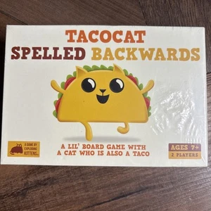 NEU VERSIEGELT Tacocat Buchstabiert Rückwärts Spiel explodierende Kätzchen Weihnachten Strumpf - Bild 1 von 2