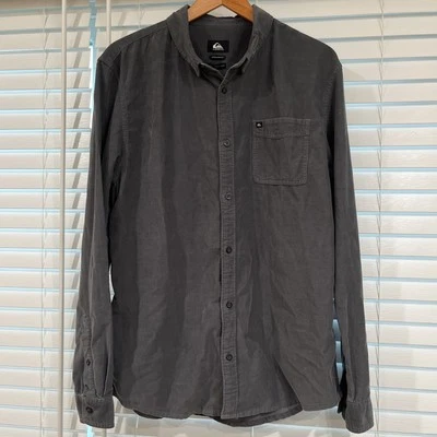 Quiksilver  Mens Smoke Trail Long Sleeve Corduroy Long Sleeve Shirt Size Large - Image 1 of 4