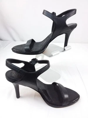 Vince Camuto Lynona Size 9M Black Leather Sandals - Image 1 of 4