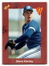 1991 Classic II #T60 Steve Karsay    Toronto Blue Jays Baseball Cards  ID:52751
