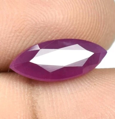 2.85 Ct 100% Natural Mozambique Red Ruby Marquise Cut Unheated Loose Gemstone - Image 1 of 4