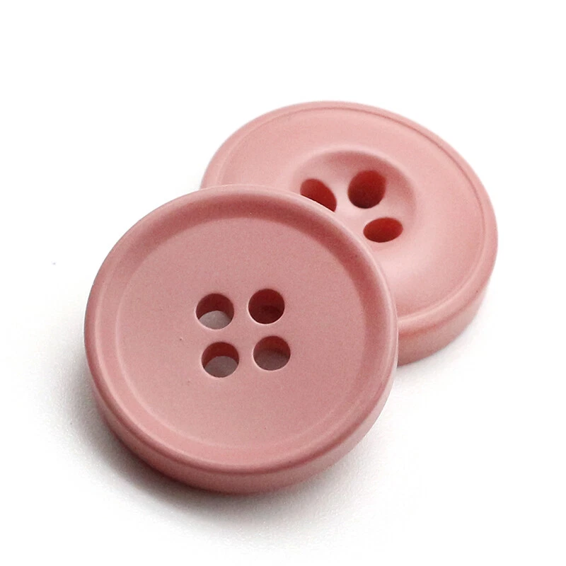 10Pcs Round 4-Hole Sewing Resin Buttons DIY for Overcoat Blazer Trench Coat - Image 1 of 4