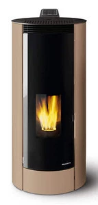 Palazzetti Melita 8 Stufa Pellet Aria Calda Ventilata 8,2 Kw Acciaio Caffellatte - Foto 1 di 4