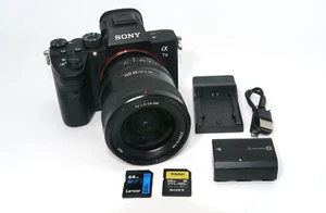 Sony A7 III 24.2MP Mirrorless Camera with 24mm f/1.4 Lens + Battery / Charger SD - Picture 1 of 8