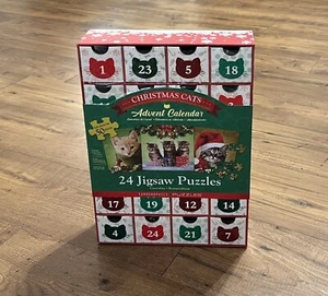 Eurographics Christmas Cats Advent Calendar, 24 Jigsaw Puzzles, Count the Days - Picture 1 of 6