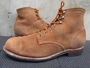 Wolverine 1000 Mile Botines Para Hombre Cuero Marrón Con Cordones Gamuza - EE. UU. 8,5 D - Imagen 1 de 8