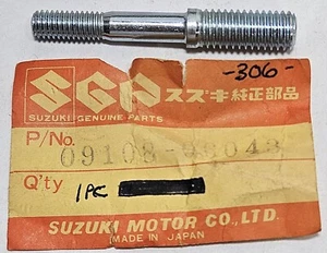 1 NOS 1981-1982 Genuine Suzuki RM 125 Factory Stud Bolt RM125 OEM 09108-06043 - Picture 1 of 2