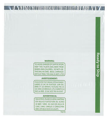 Plymor Ready To Ship 1.5 Mil Wicketed Poly Bags, 16  X 16  (Pack Of 125) • 30.79$