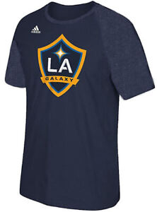 LA Galaxy Adidas Ultimate Logo Set Raglan Soccer T Shirt