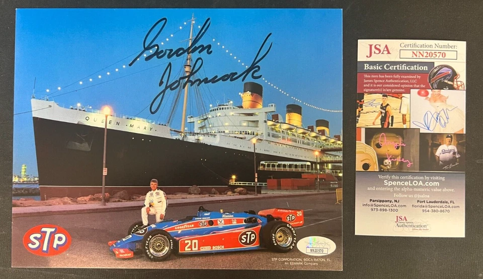 Foto a color firmada por Gordon Johncock 8x10 JSA AUTO Nascar Driver Indy 500 ¡con certificado de autenticidad! Foto 1 de 4