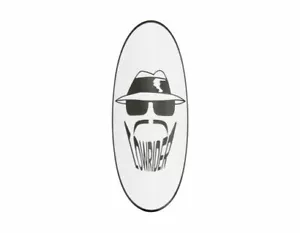 White Bicycle Name Plate Head Badge LOWRIDER LOGO Bikes - Picture 1 of 1