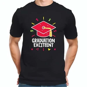 Stylish Graduation T-Shirt with Cartoon Red & Yellow Tassel - Fun "-All cotton - Picture 1 of 4