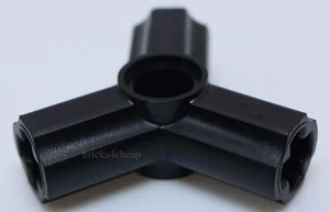 Lego 4x Black Technic Axle and Pin Connector Triple - Picture 1 of 1