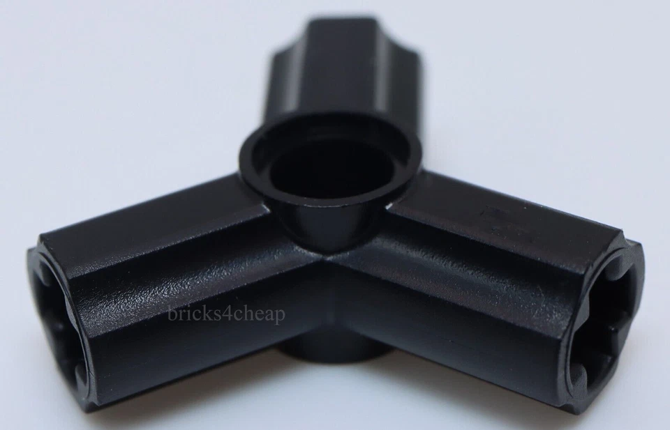 Lego 4x Black Technic Axle and Pin Connector Triple - Image 1 of 1