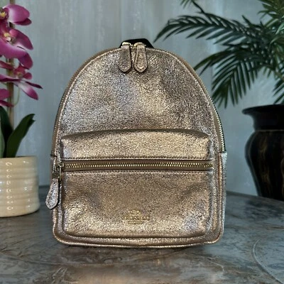 COACH MINI CHARLIE BACKPACK F35238 LI/ROSE GOLD - Image 1 of 4